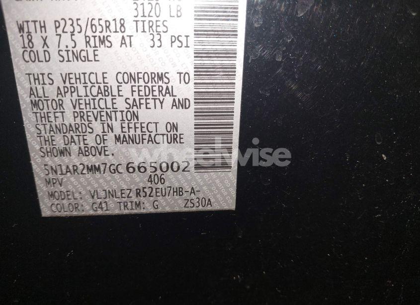 Photo 9 of 2016 Nissan Pathfinder SV (VIN 5N1AR2MM7GC665002)