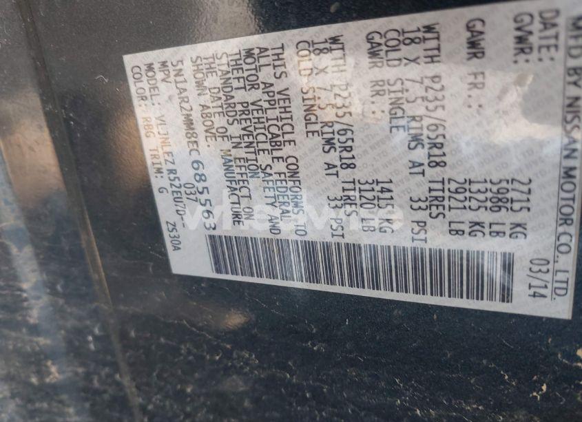 Photo 9 of 2014 Nissan Pathfinder SV (VIN 5N1AR2MM8EC685563)