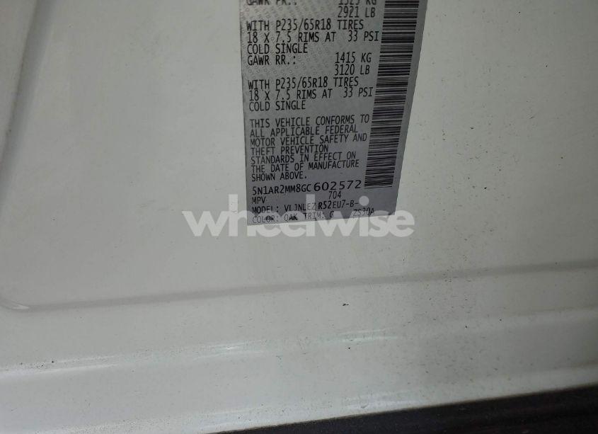 Photo 9 of 2016 Nissan Pathfinder SV (VIN 5N1AR2MM8GC602572)