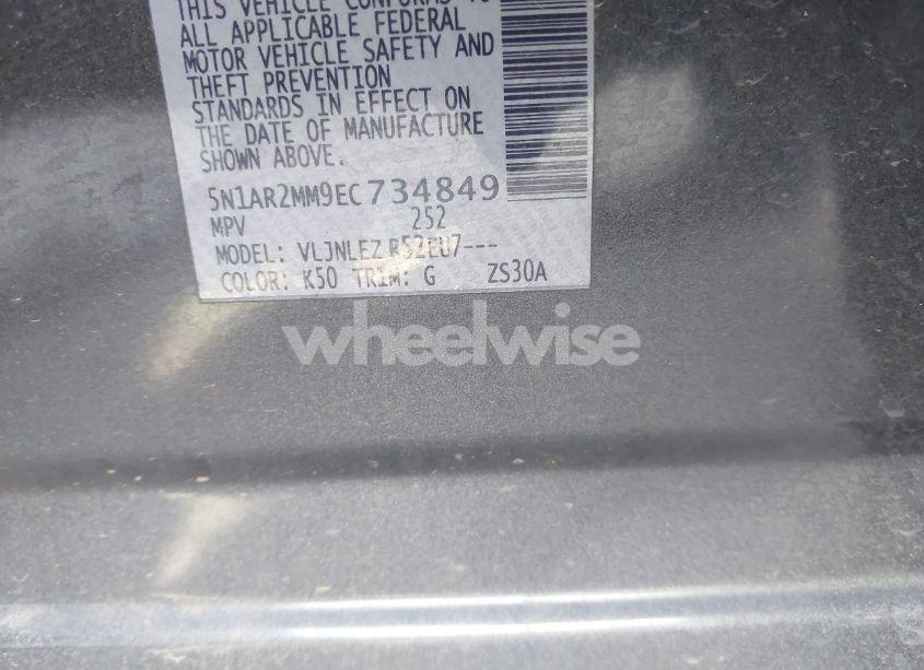 Photo 9 of 2014 Nissan Pathfinder SV (VIN 5N1AR2MM9EC734849)