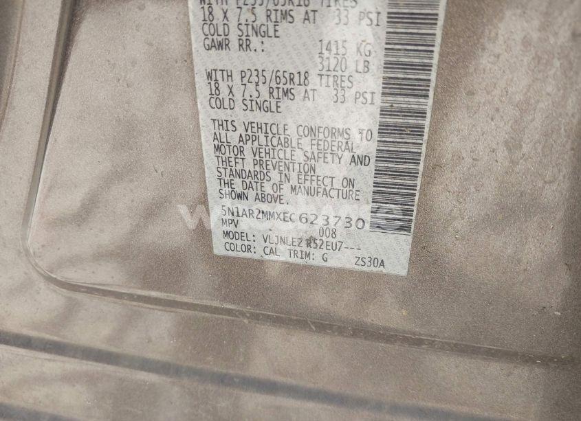 Photo 9 of 2014 Nissan Pathfinder SV (VIN 5N1AR2MMXEC623730)