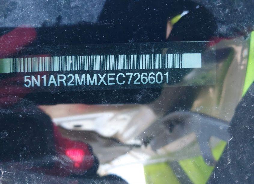 Photo 9 of 2014 Nissan Pathfinder S (VIN 5N1AR2MMXEC726601)