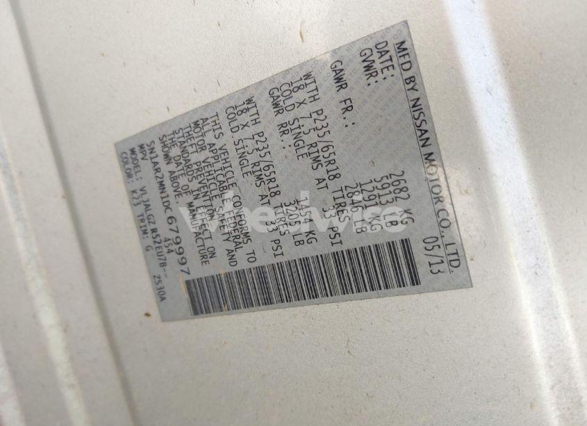 Photo 9 of 2013 Nissan Pathfinder SL (VIN 5N1AR2MN1DC679997)