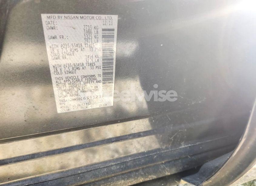 Photo 9 of 2014 Nissan Pathfinder (VIN 5N1AR2MN5EC655123)