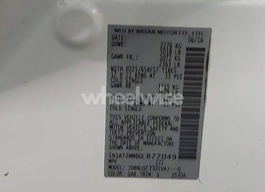 Photo 9 of 2016 Nissan Rogue SV (VIN 5N1AT2MM6GC877049)