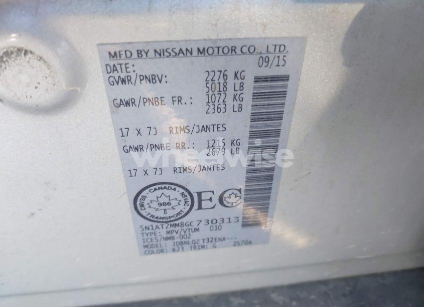 Photo 9 of 2016 Nissan Rogue S/SL/SV (VIN 5N1AT2MM8GC730313)