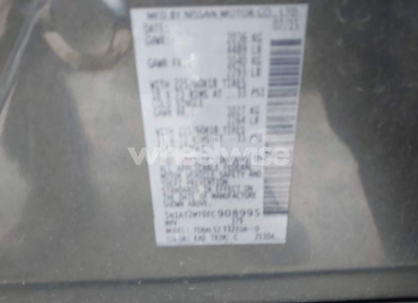 Photo 9 of 2015 Nissan Rogue SL (VIN 5N1AT2MT0FC908995)