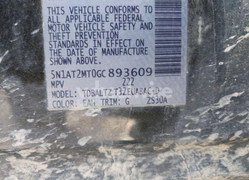 Photo 9 of 2016 Nissan Rogue SV (VIN 5N1AT2MT0GC893609)