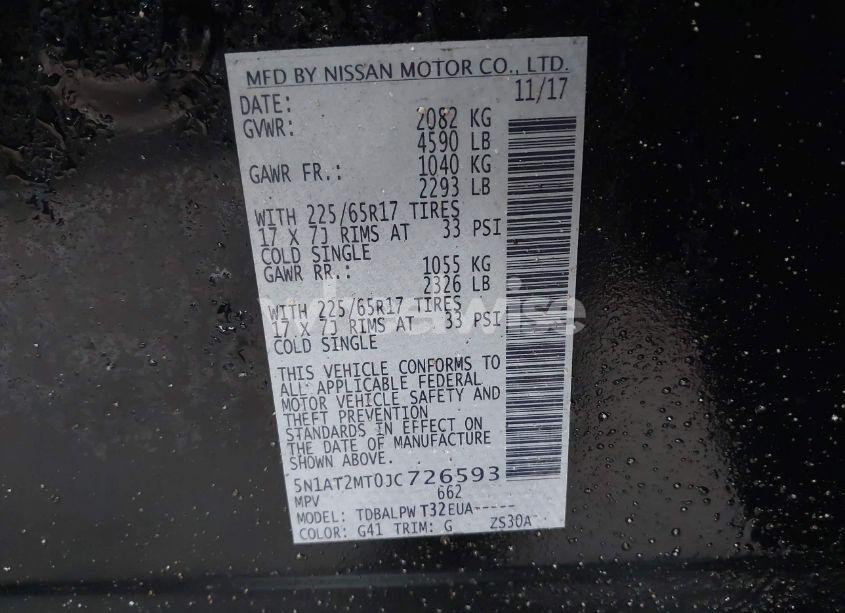 Photo 9 of 2018 Nissan Rogue S (VIN 5N1AT2MT0JC726593)