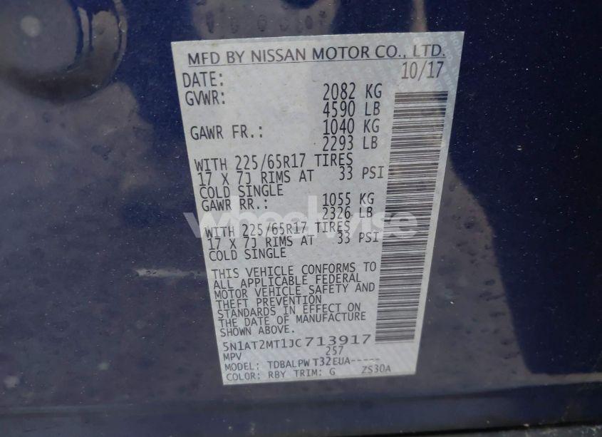 Photo 9 of 2018 Nissan Rogue S (VIN 5N1AT2MT1JC713917)