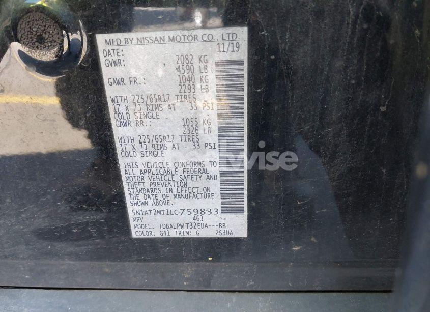 Photo 9 of 2020 Nissan Rogue (VIN 5N1AT2MT1LC759833)