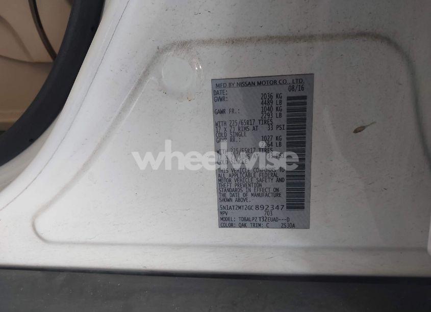 Photo 9 of 2016 Nissan Rogue S (VIN 5N1AT2MT2GC892347)