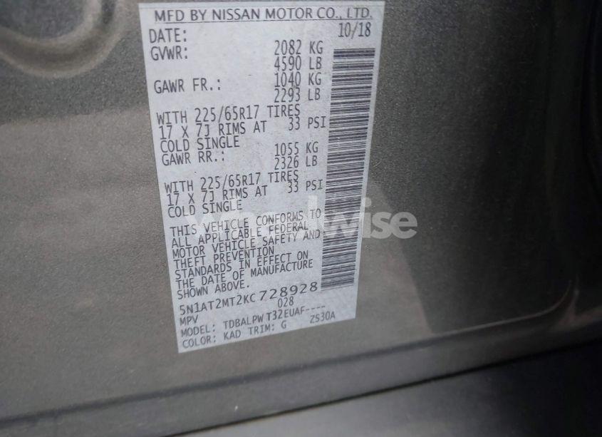 Photo 9 of 2019 Nissan Rogue S (VIN 5N1AT2MT2KC728928)