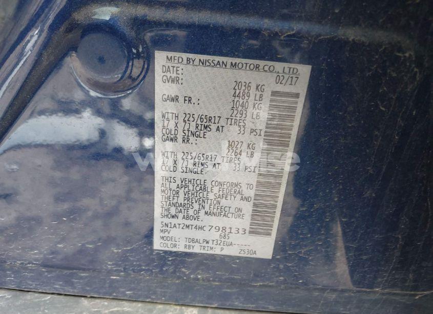 Photo 9 of 2017 Nissan Rogue S (VIN 5N1AT2MT4HC798133)