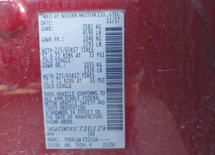 Photo 9 of 2018 Nissan Rogue SV (VIN 5N1AT2MT4JC720229)