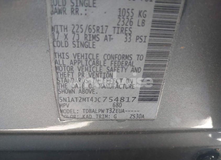 Photo 9 of 2018 Nissan Rogue S (VIN 5N1AT2MT4JC754817)