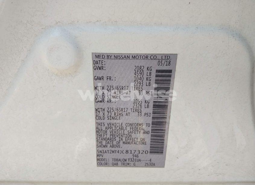 Photo 9 of 2018 Nissan Rogue SV (VIN 5N1AT2MT4JC817320)