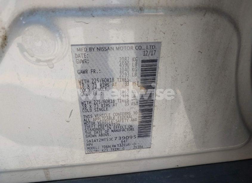 Photo 9 of 2018 Nissan Rogue SL (VIN 5N1AT2MT5JC739095)