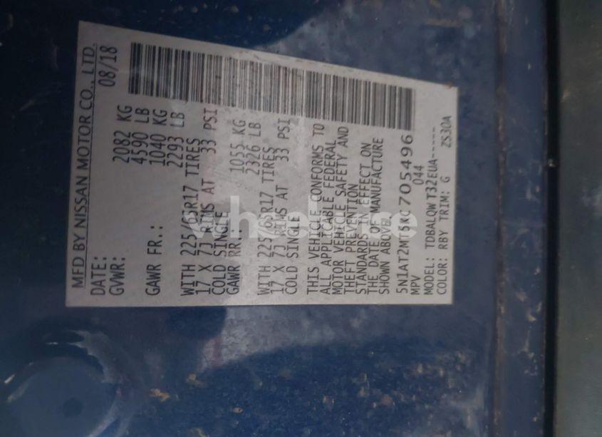 Photo 9 of 2019 Nissan Rogue SV (VIN 5N1AT2MT5KC705496)