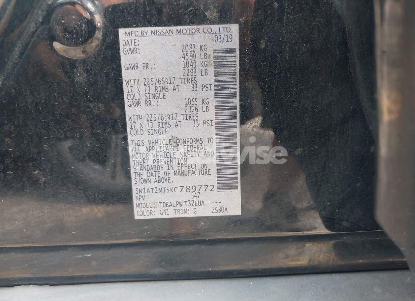 Photo 9 of 2019 Nissan Rogue S (VIN 5N1AT2MT5KC789772)