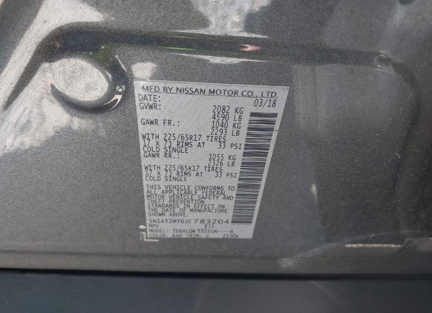 Photo 9 of 2018 Nissan Rogue SV (VIN 5N1AT2MT6JC783204)