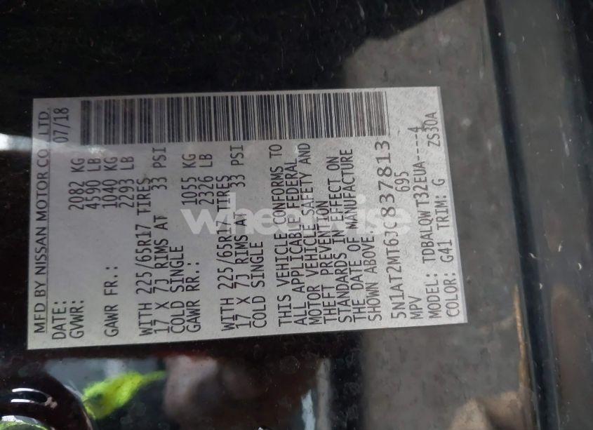 Photo 9 of 2018 Nissan Rogue SV (VIN 5N1AT2MT6JC837813)