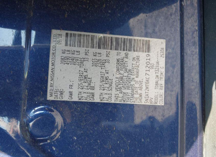 Photo 9 of 2019 Nissan Rogue SV (VIN 5N1AT2MT6KC712019)