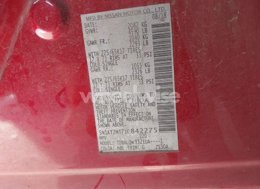 Photo 9 of 2018 Nissan Rogue SV (VIN 5N1AT2MT7JC842275)