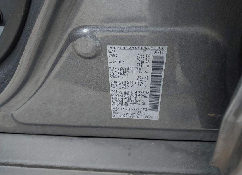 Photo 9 of 2020 Nissan Rogue SL FWD (VIN 5N1AT2MT7LC701273)