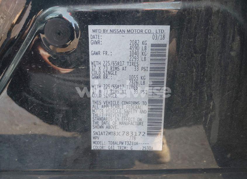 Photo 9 of 2018 Nissan Rogue S (VIN 5N1AT2MT8JC783172)