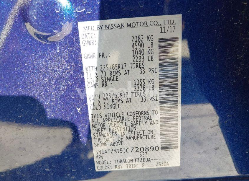 Photo 9 of 2018 Nissan Rogue SV (VIN 5N1AT2MT9JC720890)