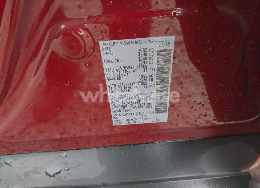 Photo 9 of 2020 Nissan Rogue SV FWD (VIN 5N1AT2MTXLC763234)