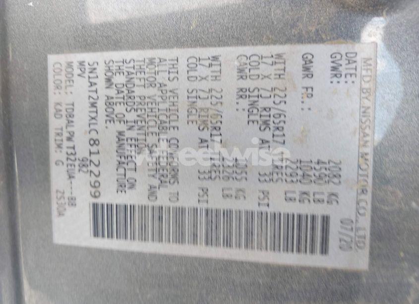 Photo 9 of 2020 Nissan Rogue S FWD (VIN 5N1AT2MTXLC812299)