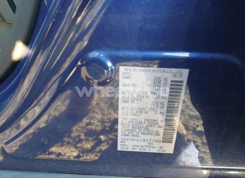 Photo 9 of 2020 Nissan Rogue S FWD (VIN 5N1AT2MTXLC817700)