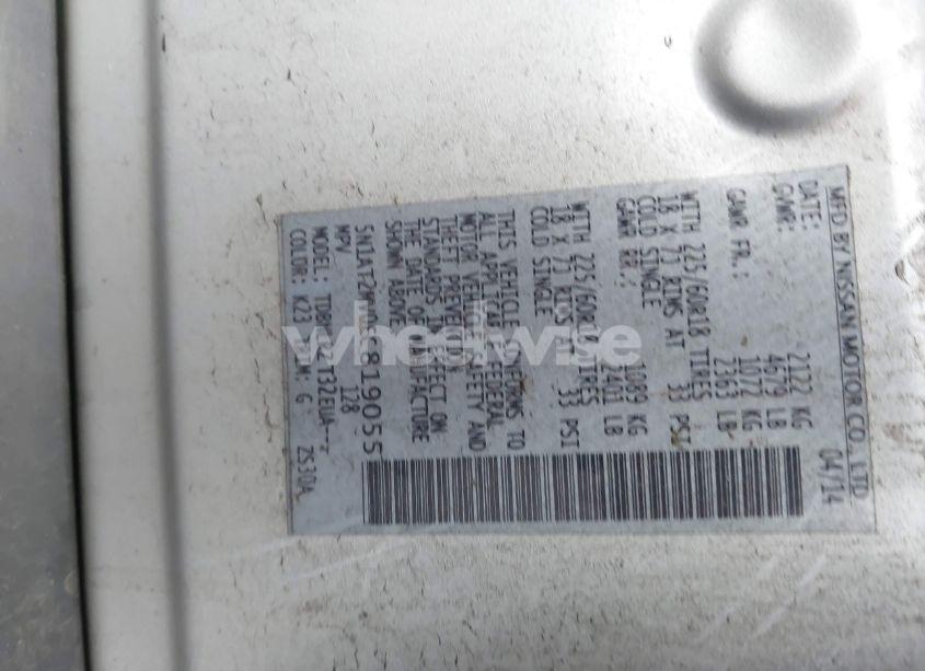 Photo 9 of 2014 Nissan Rogue SL (VIN 5N1AT2MV0EC819055)