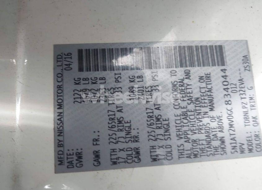 Photo 9 of 2016 Nissan Rogue S (VIN 5N1AT2MV0GC834044)