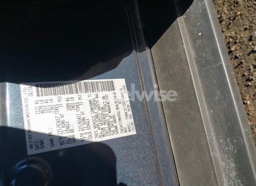 Photo 9 of 2016 Nissan Rogue SV (VIN 5N1AT2MV0GC869568)