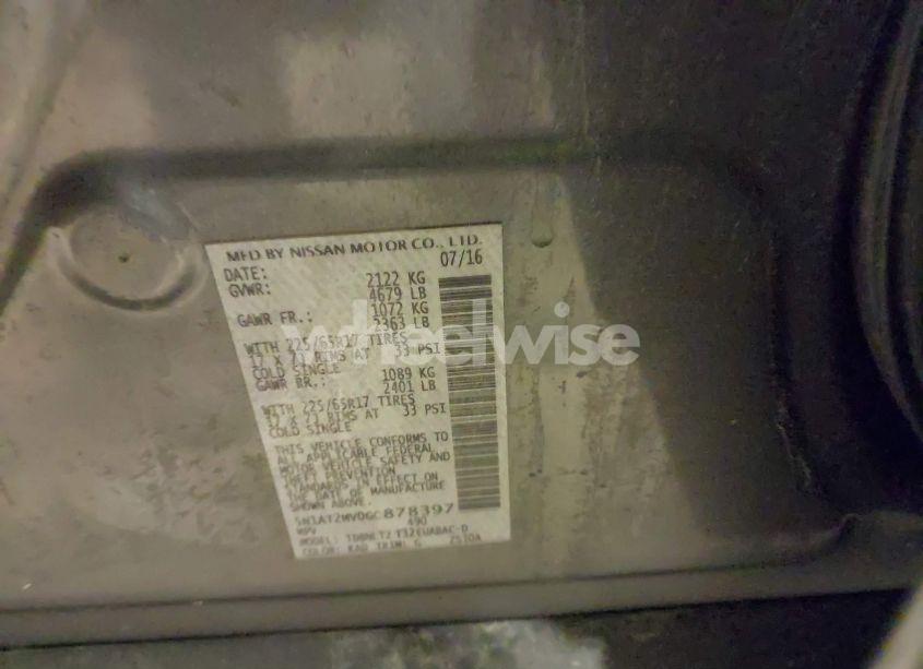 Photo 9 of 2016 Nissan Rogue SV (VIN 5N1AT2MV0GC878397)