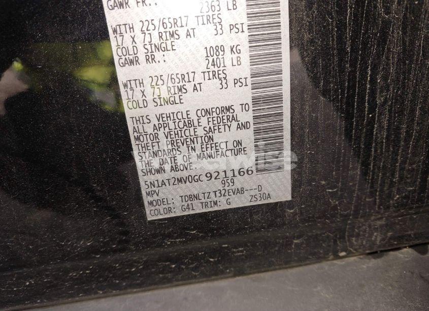 Photo 9 of 2016 Nissan Rogue SV (VIN 5N1AT2MV0GC921166)