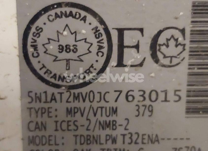 Photo 9 of 2018 Nissan Rogue S/SL/SV (VIN 5N1AT2MV0JC763015)