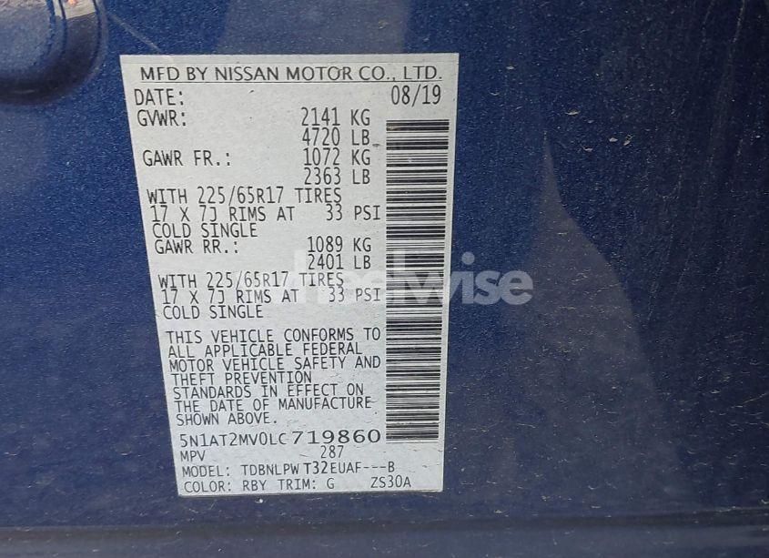 Photo 9 of 2020 Nissan Rogue S INTELLIGENT AWD (VIN 5N1AT2MV0LC719860)