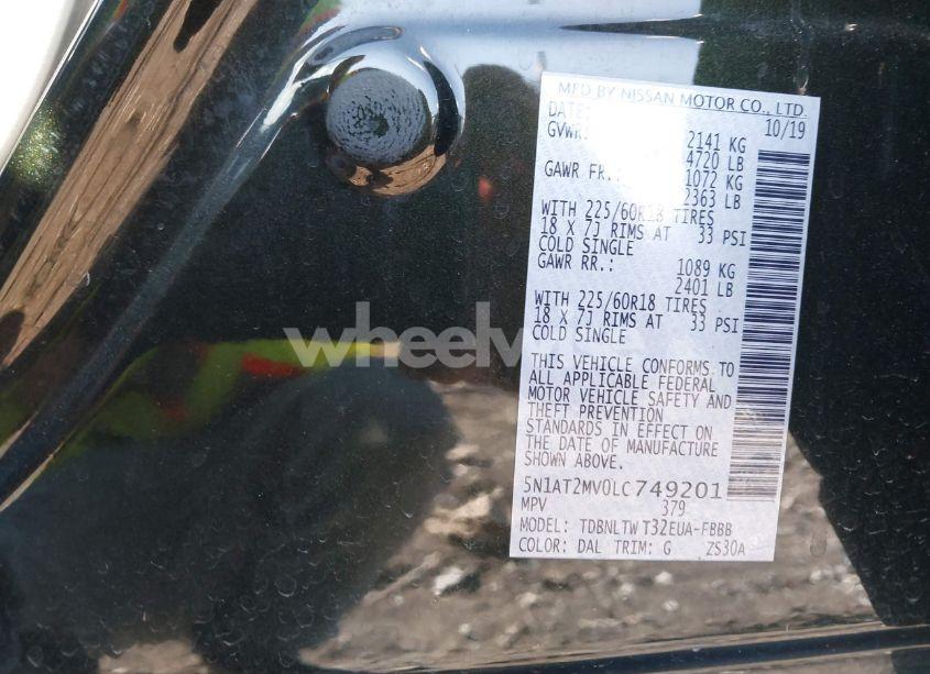 Photo 9 of 2020 Nissan Rogue SV INTELLIGENT AWD (VIN 5N1AT2MV0LC749201)