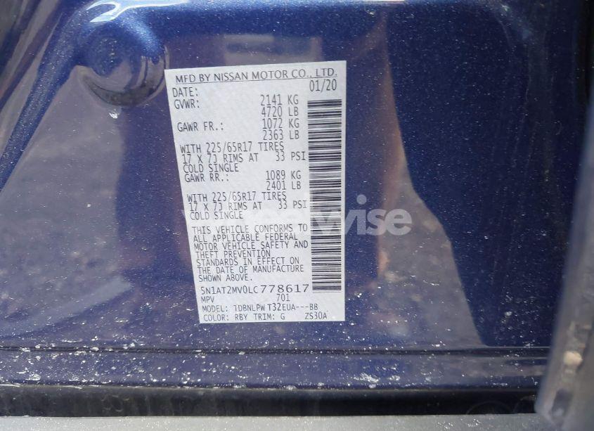 Photo 9 of 2020 Nissan Rogue S INTELLIGENT AWD (VIN 5N1AT2MV0LC778617)