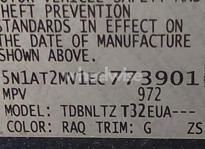 Photo 9 of 2014 Nissan Rogue SV (VIN 5N1AT2MV1EC773901)