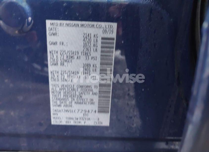 Photo 9 of 2020 Nissan Rogue SL INTELLIGENT AWD (VIN 5N1AT2MV1LC729474)