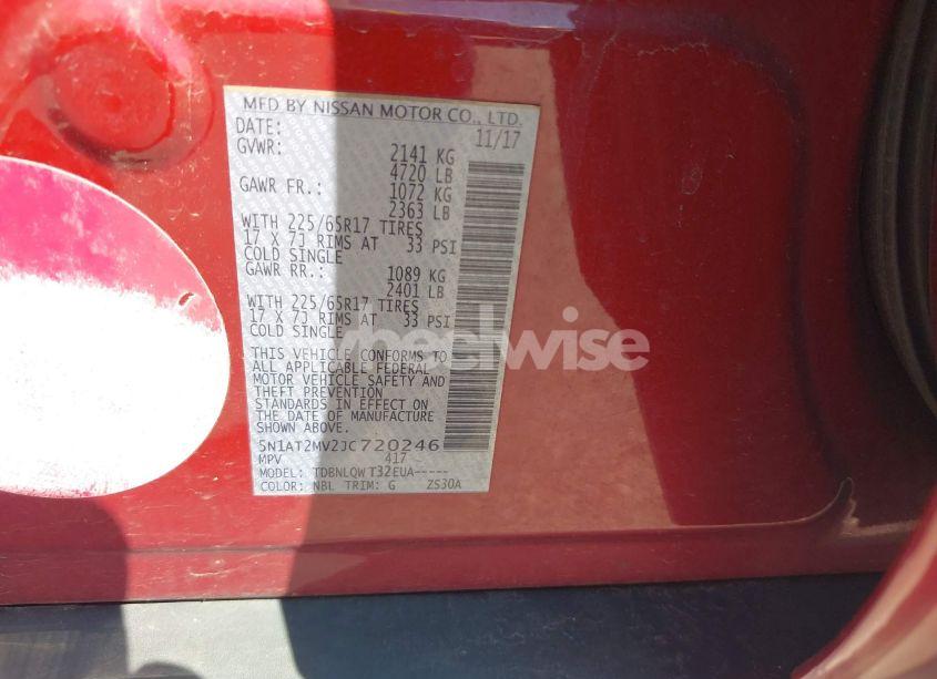 Photo 9 of 2018 Nissan Rogue SV (VIN 5N1AT2MV2JC720246)