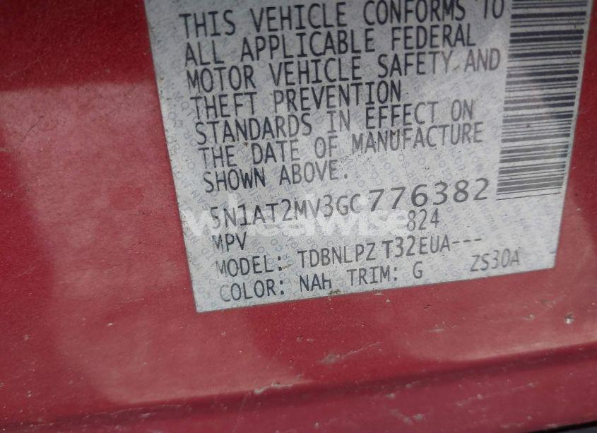 Photo 9 of 2016 Nissan Rogue S/SL/SV (VIN 5N1AT2MV3GC776382)