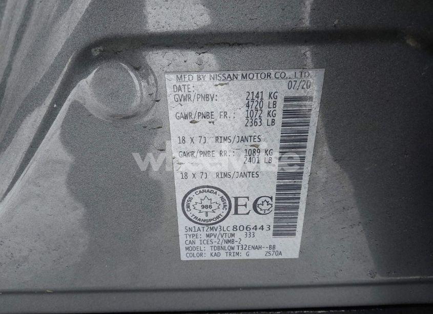 Photo 9 of 2020 Nissan Rogue S INTELLIGENT AWD/SL INTELLIGENT AWD/SV INTELLIGENT AWD (VIN 5N1AT2MV3LC806443)