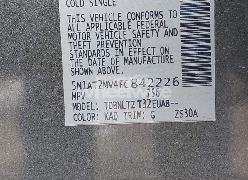 Photo 9 of 2015 Nissan Rogue SV (VIN 5N1AT2MV4FC842226)