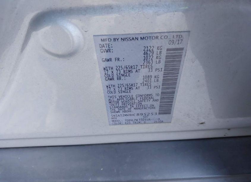 Photo 9 of 2017 Nissan Rogue S (VIN 5N1AT2MV4HC895253)